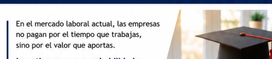 Birrete de graduación y diploma sobre inversión en certificaciones profesionales