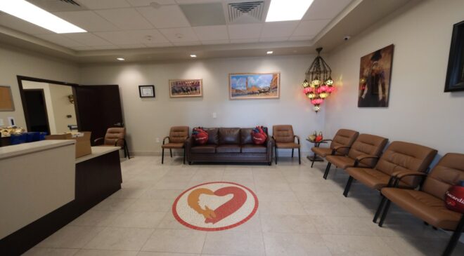 Sala de espera de Vascardio Heart and Vascular Institute en Miami