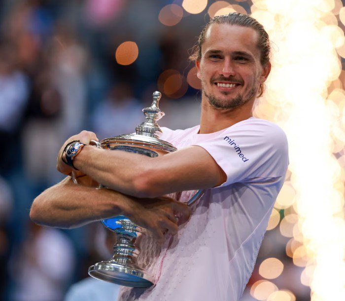 Alexander Zverev en pleno juego